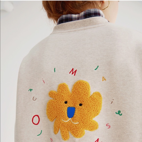 NWT-OUI MAIS NON Little Lion Sweatshirt - Picture 1 of 16